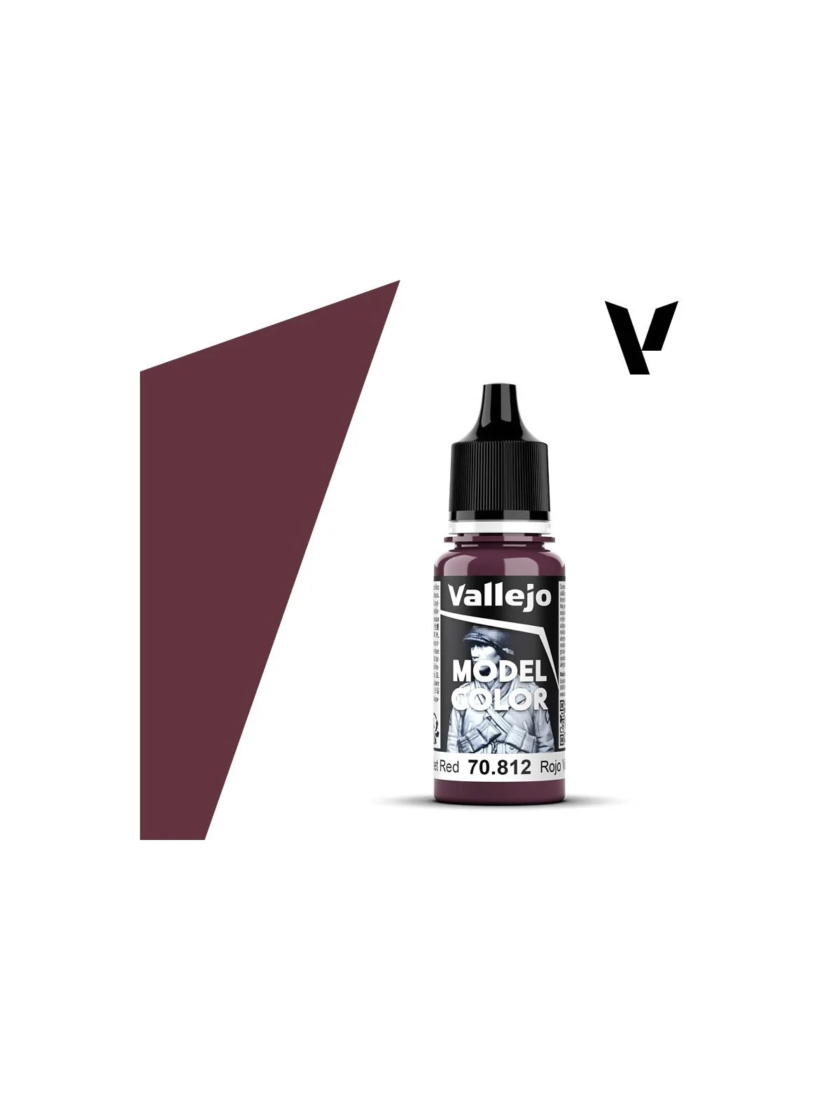 Rojo Violeta Model Color Vallejo 18 ml (70812) de Vallejo en Model Color | La Cueva Roja