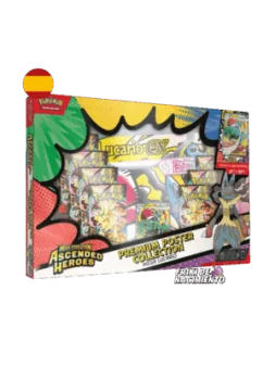 Pokemon TCG: Heroes Ascendentes – Mega Lucario Coleccion Premium con Poster (ES) de Bandai en Pokemon TCG | La Cueva Roja