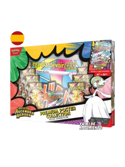 Pokemon TCG: Heroes Ascendentes – Mega Gardevoir Coleccion Premium con Poster (ES) de Bandai en Pokemon TCG | La Cueva Roja