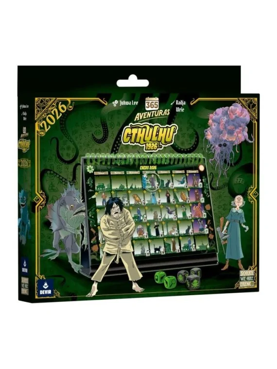 Calendario 365 Adventures Cthulhu 1926 de Devir en Juegos de Dados | La Cueva Roja