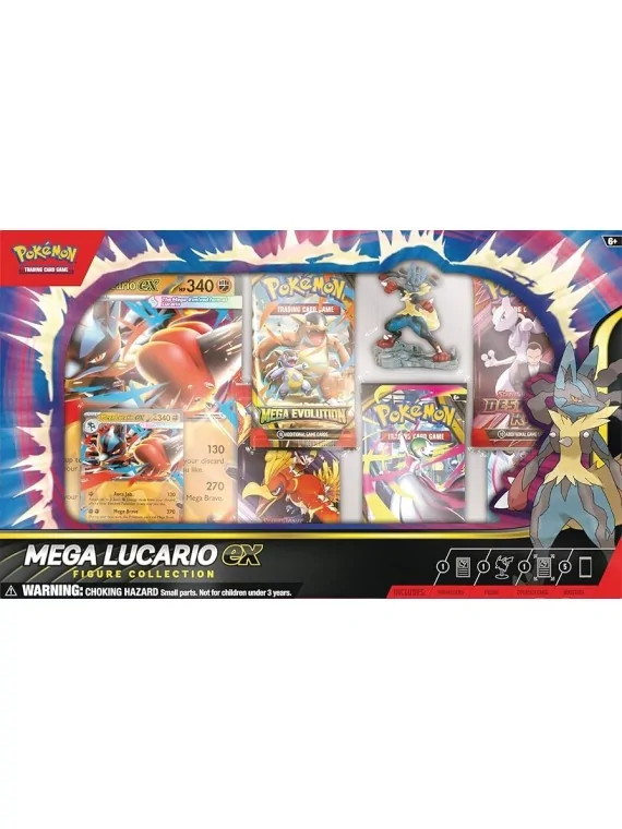 Pokemon TCG: Mega-Lucario EX Figure Collection (Castellano) de Bandai en Pokemon TCG | La Cueva Roja