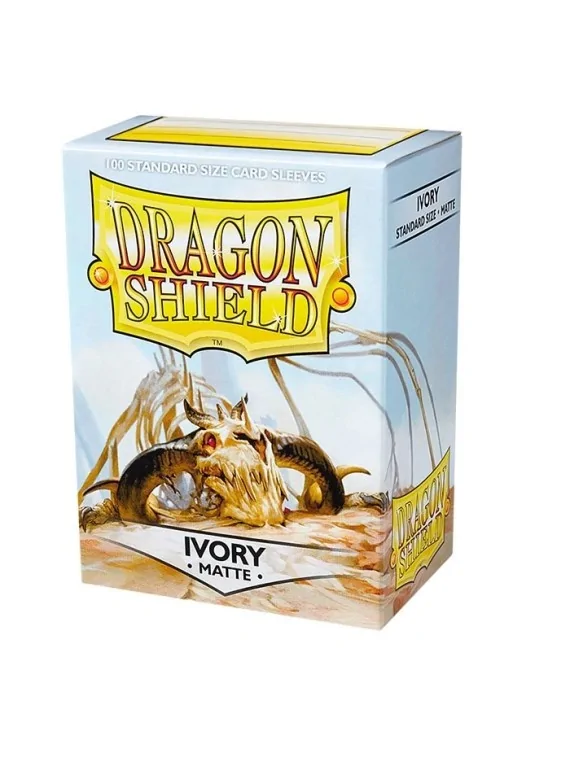 Dragon Shield Standard Matte Blanco Marfil (100 Fundas) de Dragon Shield en Fundas | La Cueva Roja