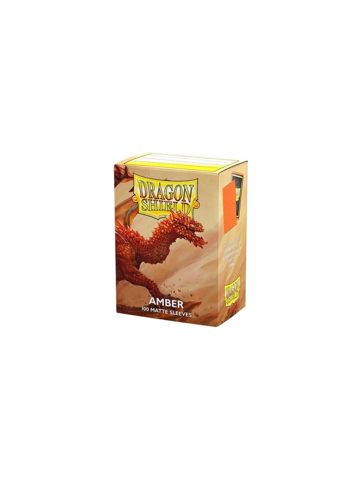 Dragon Shield Standard Matte Naranja Amber (100 Fundas) de Dragon Shield en Fundas | La Cueva Roja