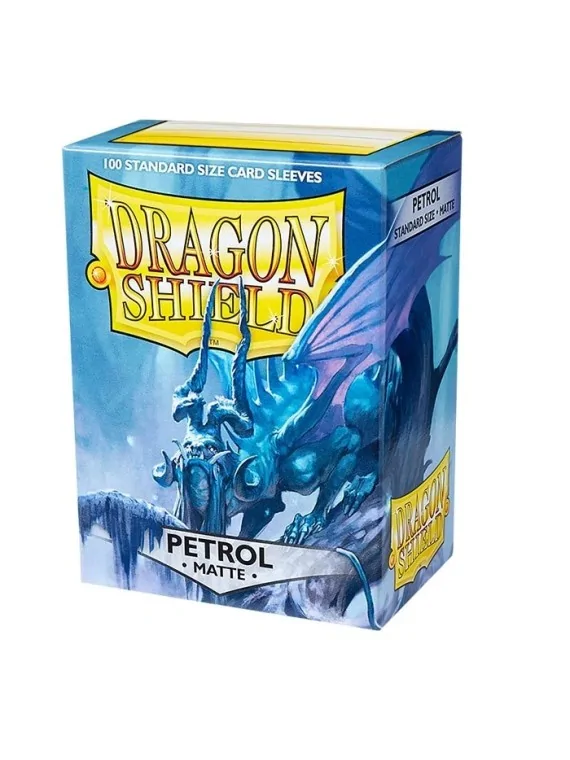 Dragon Shield Standard Matte Azul Petróleo (100 Fundas) de Dragon Shield en Fundas | La Cueva Roja