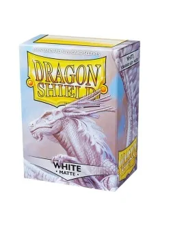 Dragon Shield Standard Matte Blanco (100 Fundas) de Dragon Shield en Fundas | La Cueva Roja