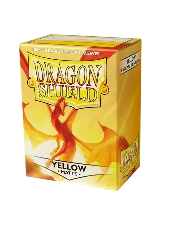 Dragon Shield Standard Matte Amarillo (100 Fundas) de Dragon Shield en Fundas | La Cueva Roja