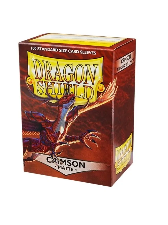Dragon Shield Standard Matte Crimson Rojo (100 Fundas) de Dragon Shield en Fundas | La Cueva Roja
