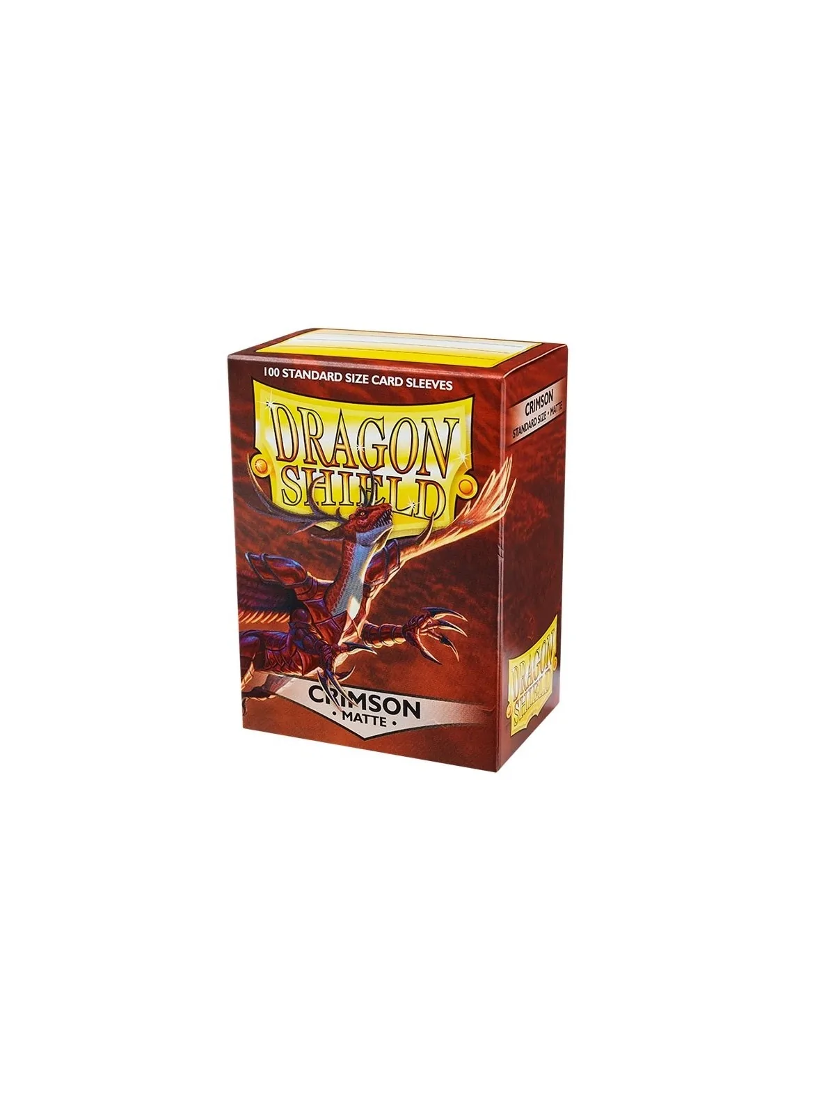 Dragon Shield Standard Matte Crimson Rojo (100 Fundas) de Dragon Shield en Fundas | La Cueva Roja