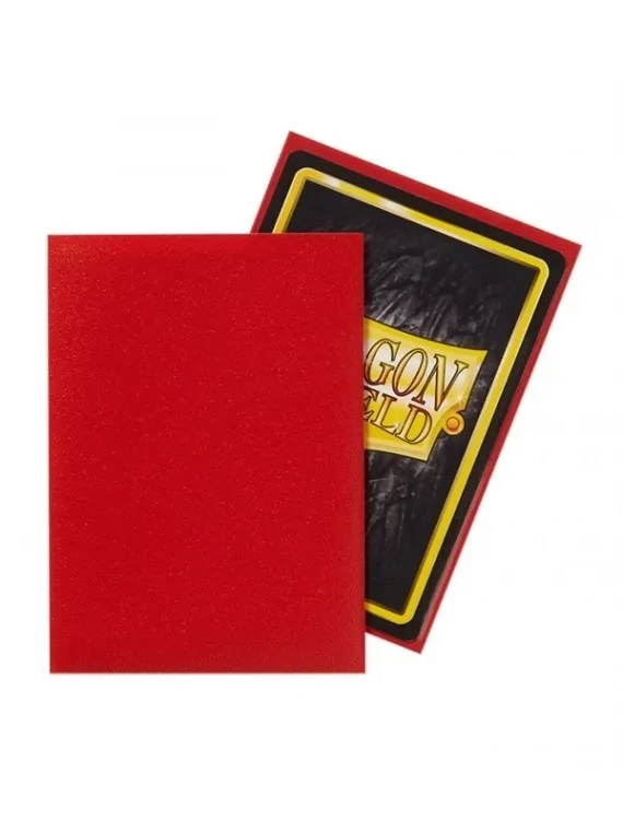 Dragon Shield Standard Matte Crimson Rojo (100 Fundas) de Dragon Shield en Fundas | La Cueva Roja