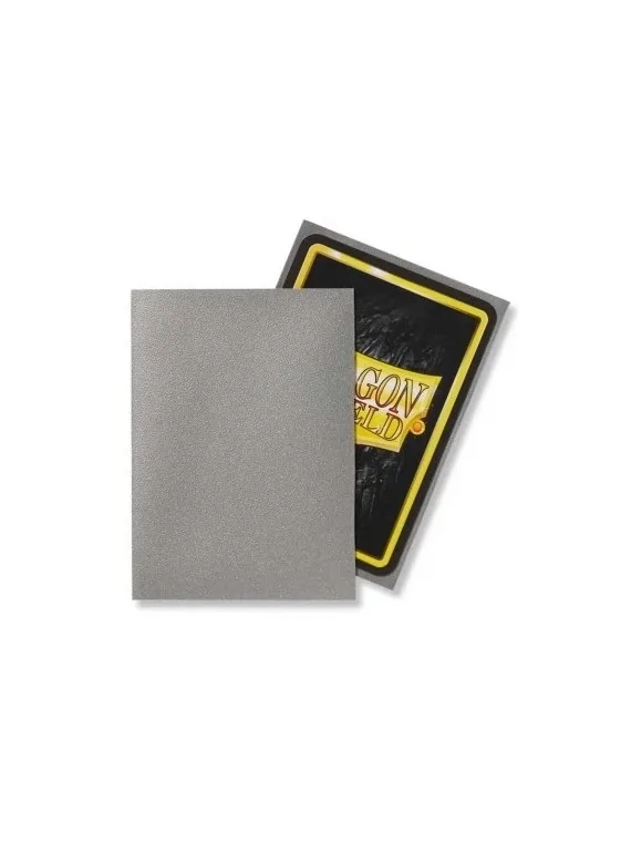 Dragon Shield Standard Matte Plata (100 Fundas) de Dragon Shield en Fundas | La Cueva Roja