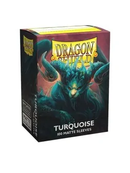 Dragon Shield Standard Matte Turquesa Atebeck (100 Fundas) de Dragon Shield en Fundas | La Cueva Roja