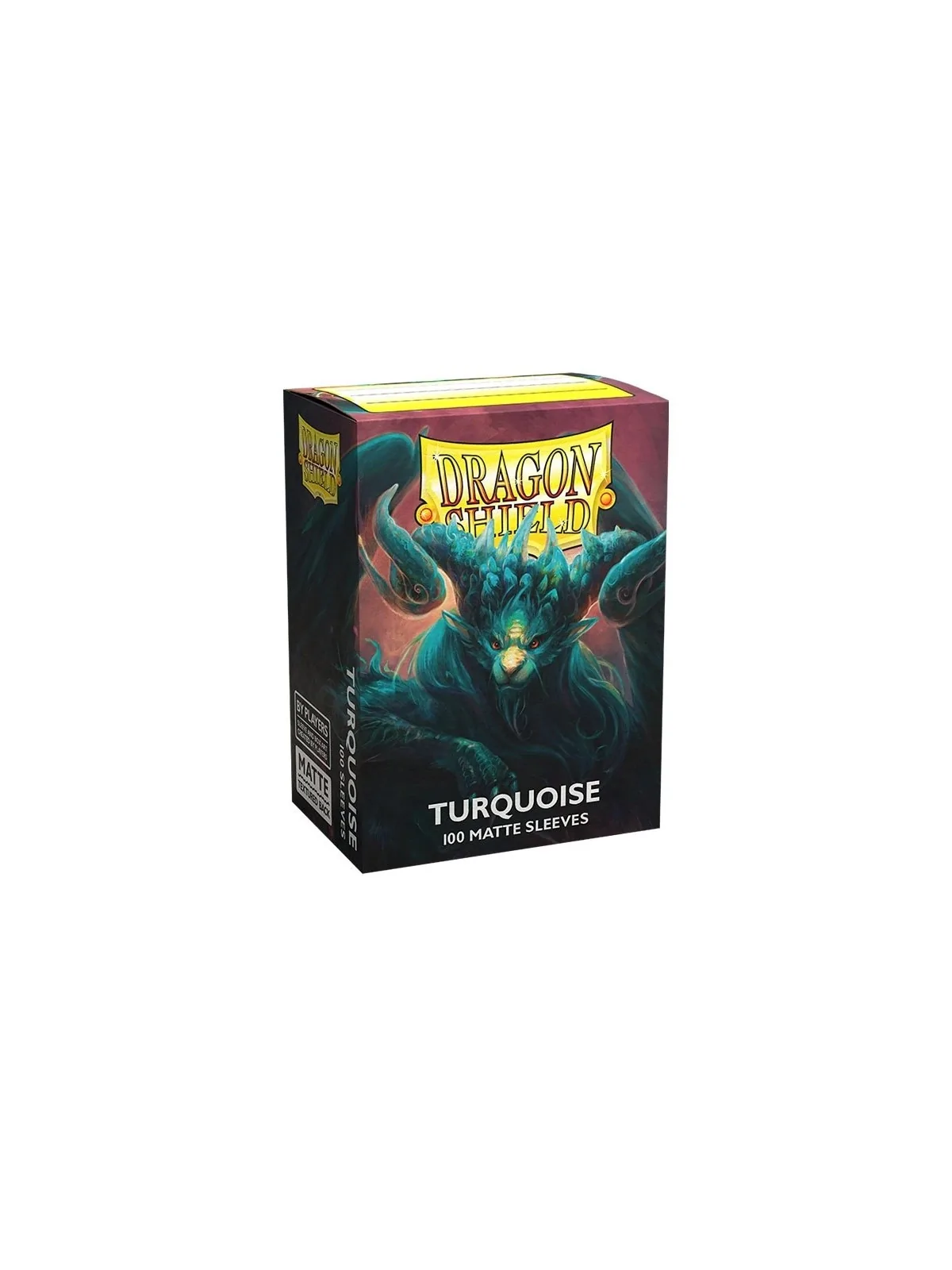 Dragon Shield Standard Matte Turquesa Atebeck (100 Fundas) de Dragon Shield en Fundas | La Cueva Roja