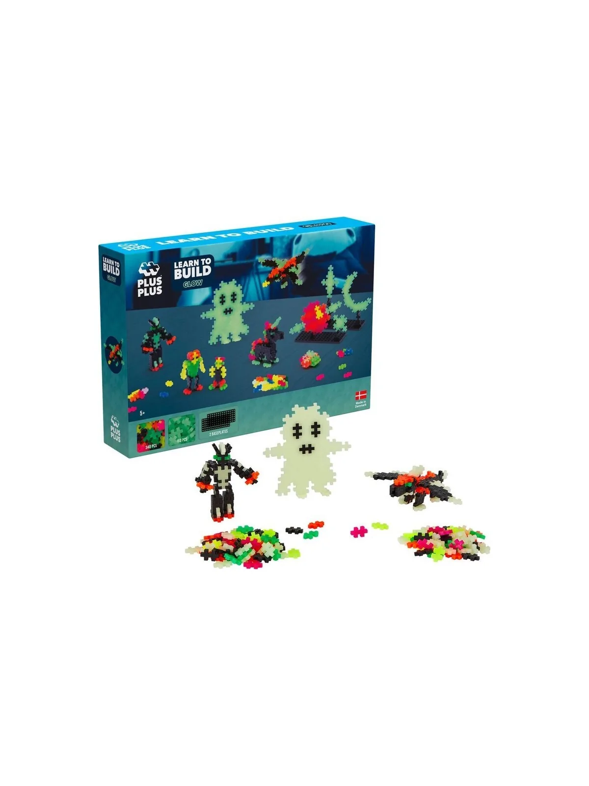 Plus-Plus Learn to Build: Brilla en la Oscuridad (500 Piezas) de Plus Plus en Juegos de Tablero | La Cueva Roja