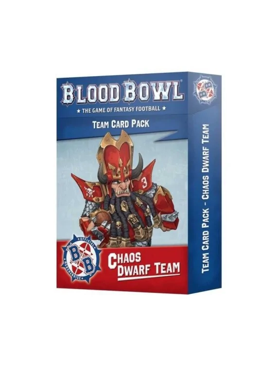 Blood Bowl: Chaos Dwarfs Team Card Pack (Inglés) de Games Workshop en BLOOD BOWL | La Cueva Roja