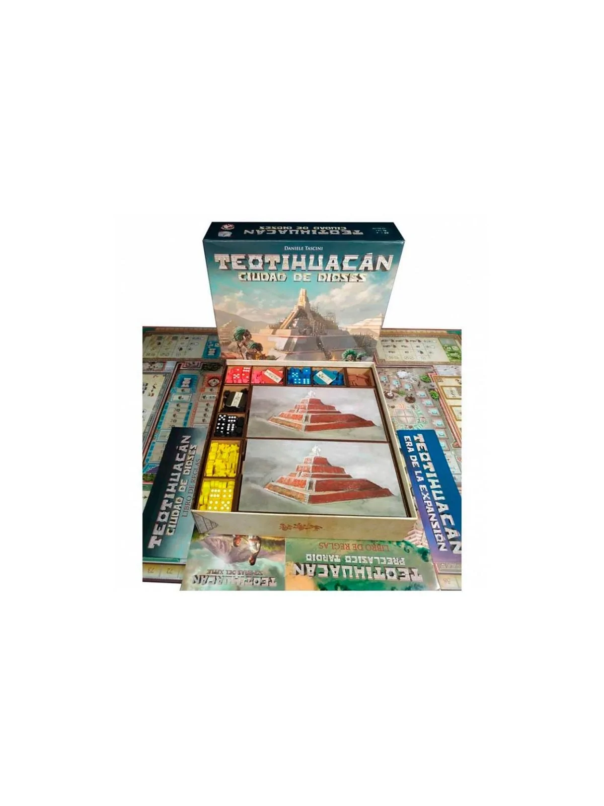 Inserto Compatible con Teotihuacan (Base + 3 Expansiones) (Desarmado) de WithOut Mess en Insertos | La Cueva Roja