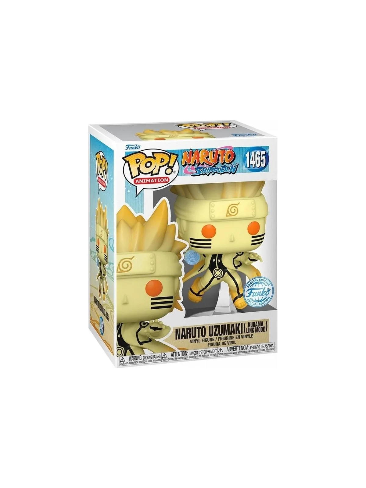 Funko POP! Naruto Shippuden: Naruto Uzumaki Kurama Link Mode - Chase (1465) de Funko en Funko Pop | La Cueva Roja