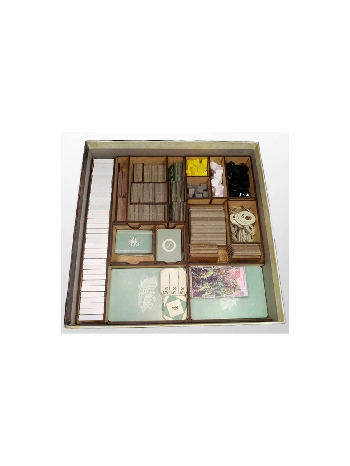 Inserto Compatible con Teotihuacan (Base + 3 Expansiones) (Desarmado) de WithOut Mess en Insertos | La Cueva Roja