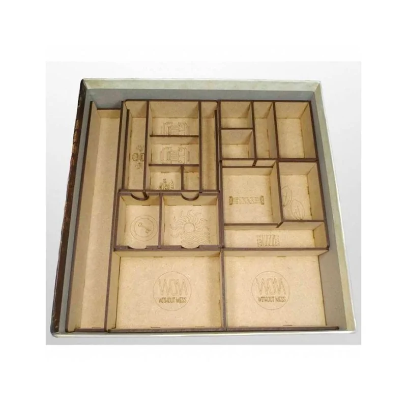 Inserto Compatible con Teotihuacan (Base + 3 Expansiones) (Desarmado) de WithOut Mess en Insertos | La Cueva Roja