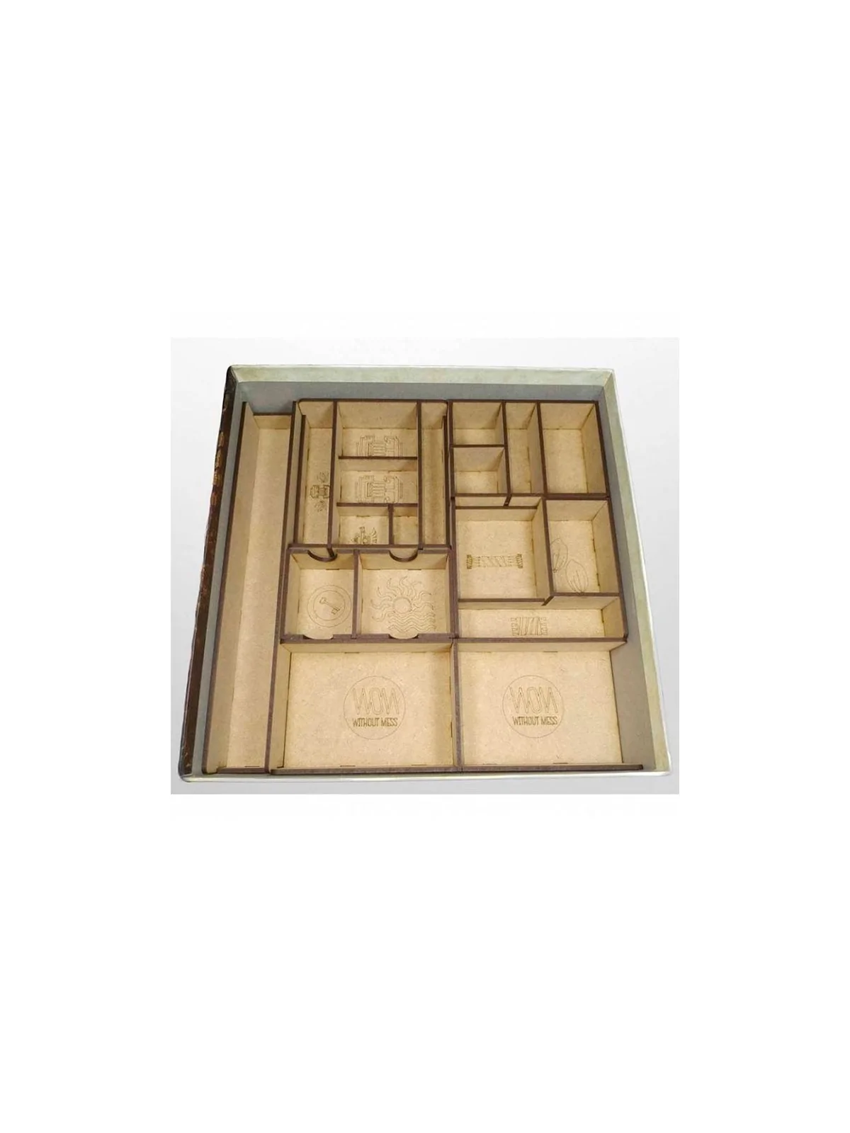 Inserto Compatible con Teotihuacan (Base + 3 Expansiones) (Desarmado) de WithOut Mess en Insertos | La Cueva Roja