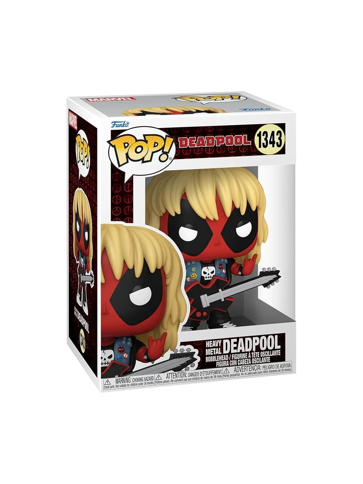 Funko POP! Deadpool: Heavy Metal Deadpool Caja Dañada (1343) de Funko en Funko Pop | La Cueva Roja