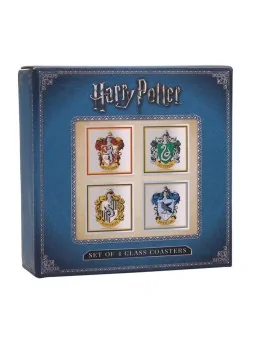 Set de 4 Posavasos Casas Hogwarts Harry Potter de Half moon bay en Decoración | La Cueva Roja