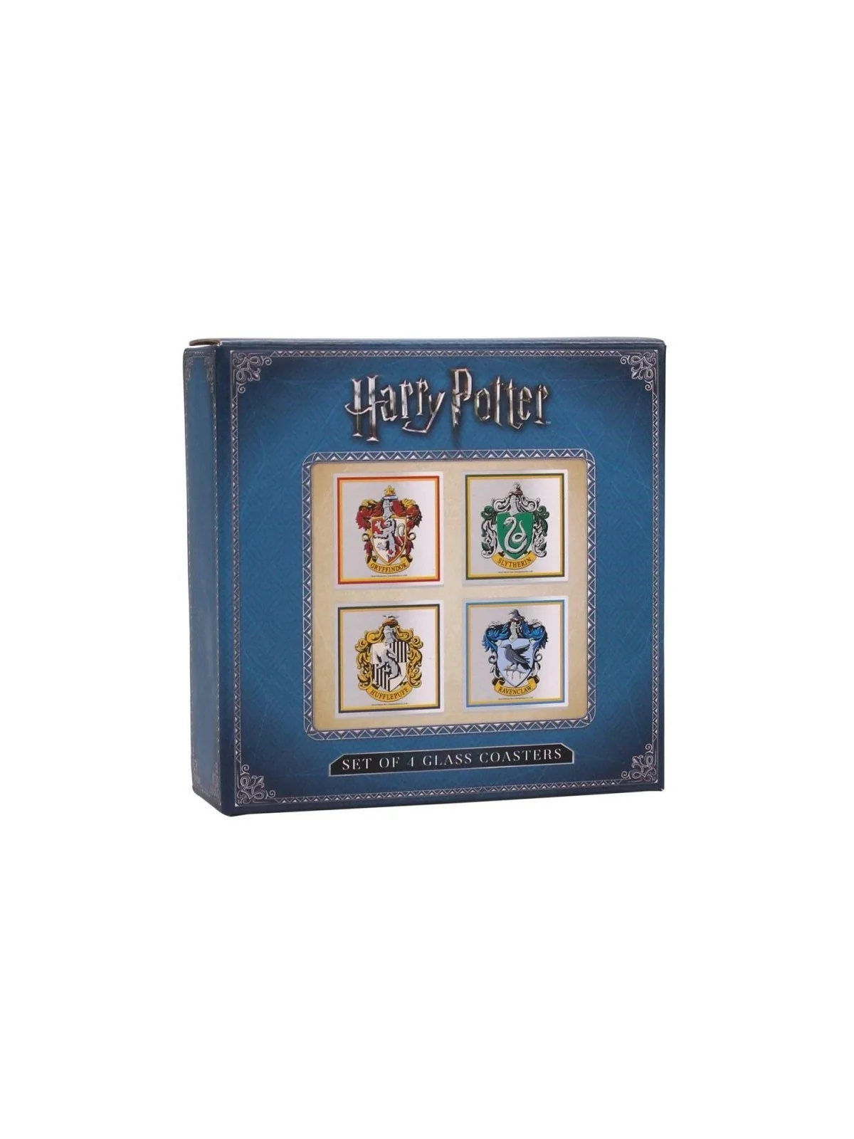 Set de 4 Posavasos Casas Hogwarts Harry Potter de Half moon bay en Decoración | La Cueva Roja