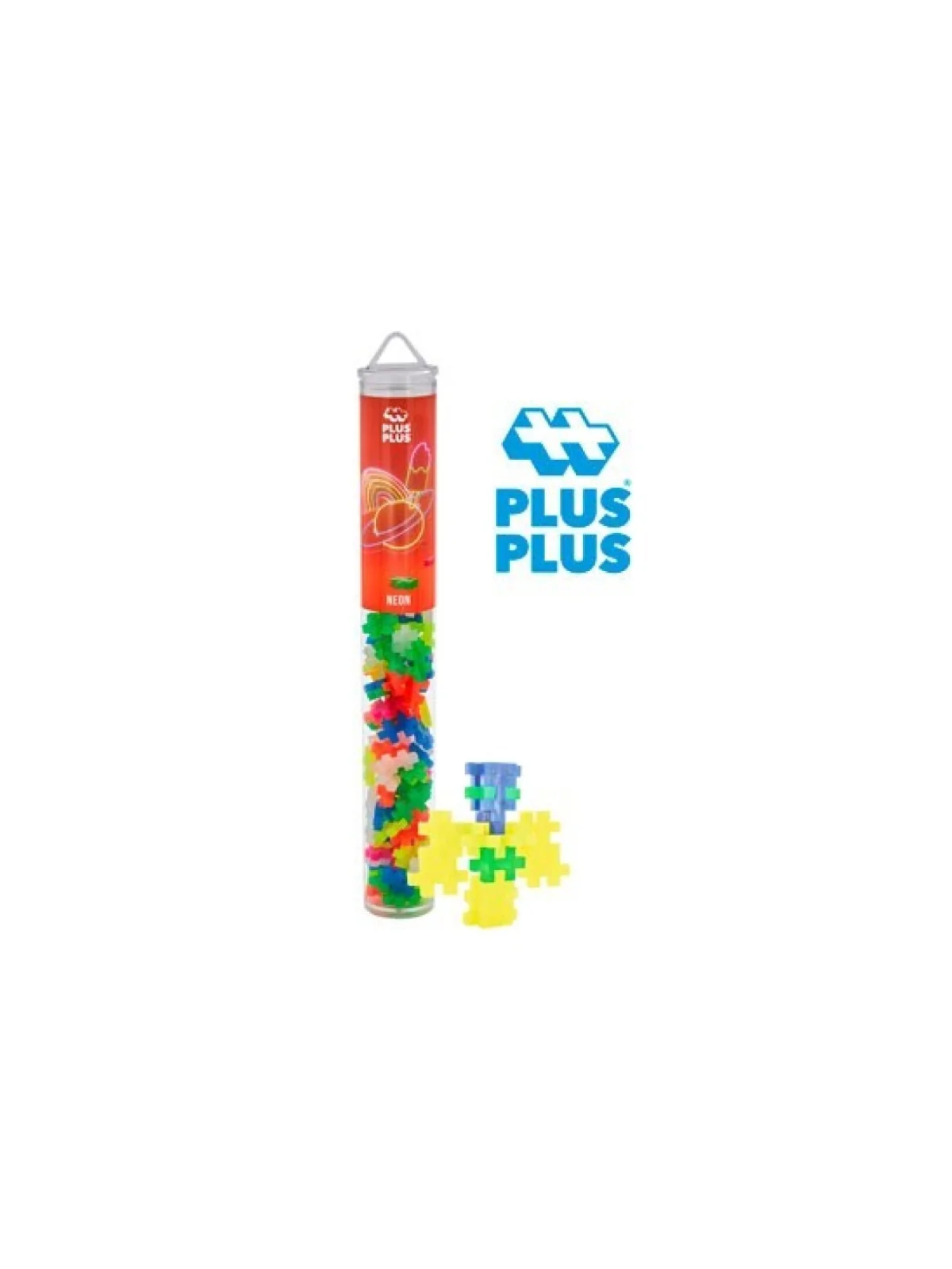 Pack Tubo Plus-Plus Neon Mix 100 Pcs de Plus Plus en Juegos de Tablero | La Cueva Roja