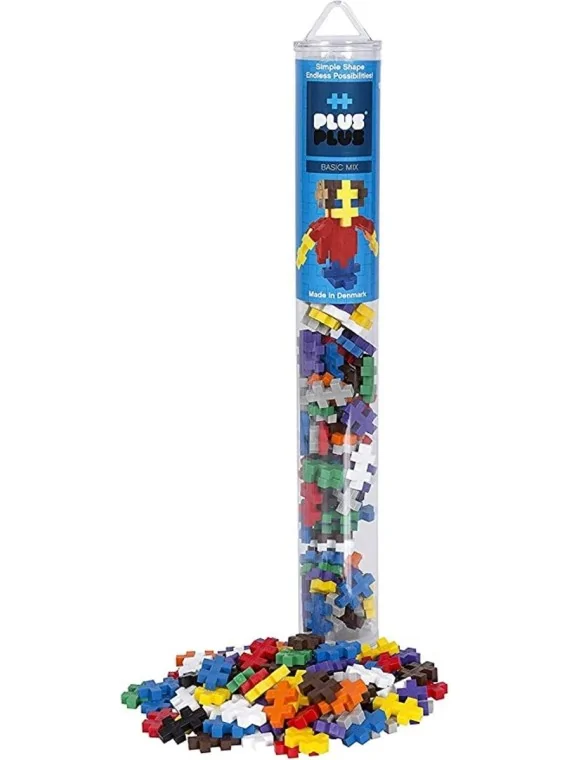 Pack Tubo Plus-Plus Basic Mix 100 Pcs de Plus Plus en Juegos de Tablero | La Cueva Roja