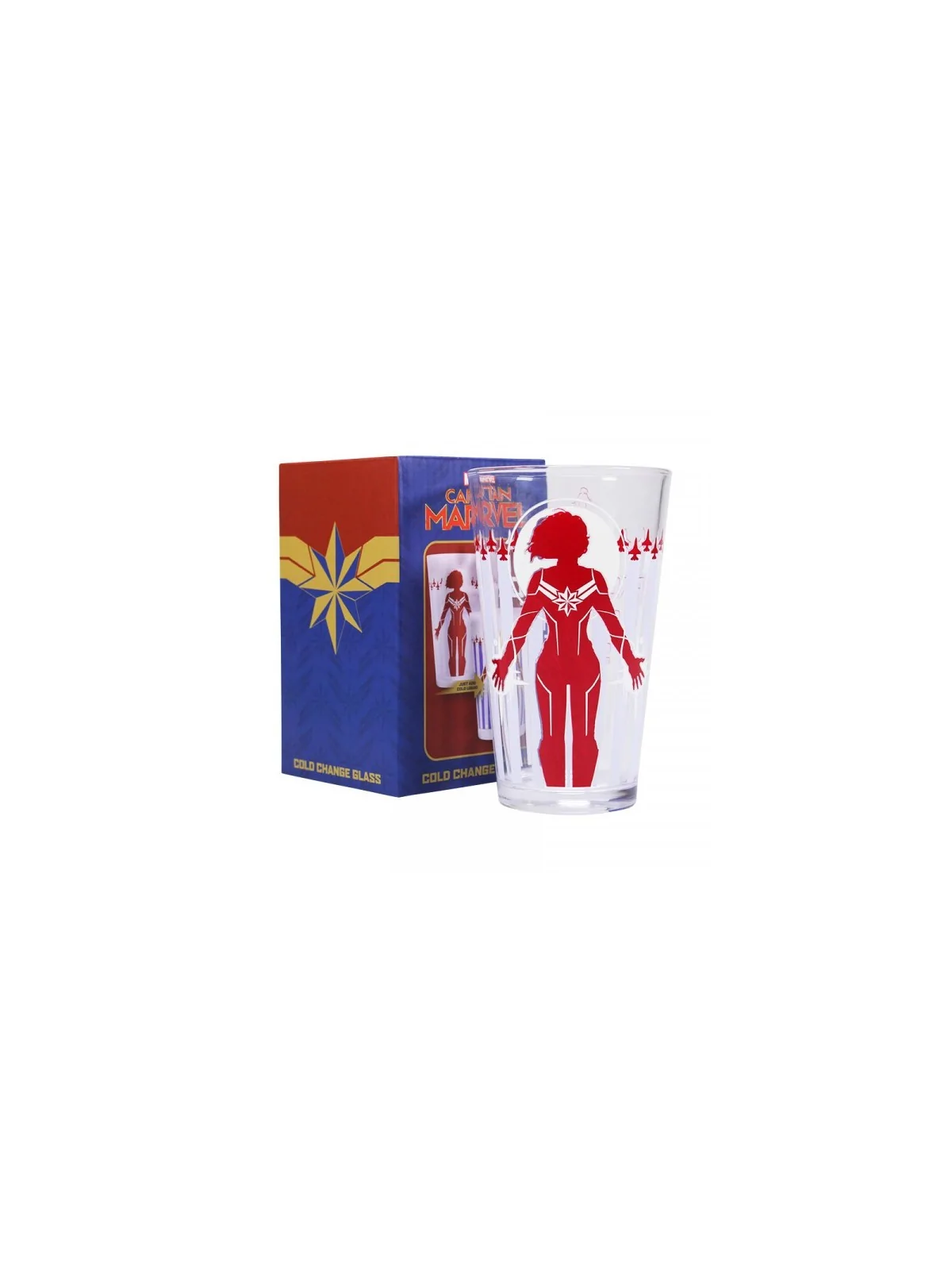 Vaso Termocoloro Marvel Capitana Marvel de Half moon bay en Tazas - Vasos | La Cueva Roja