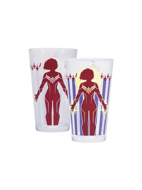 Vaso Termocoloro Marvel Capitana Marvel de Half moon bay en Tazas - Vasos | La Cueva Roja