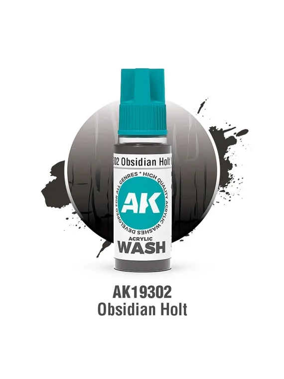 Obsidian Holt: Acrylic Wash (AK19302) de AK Interactive en Ak Interactive | La Cueva Roja