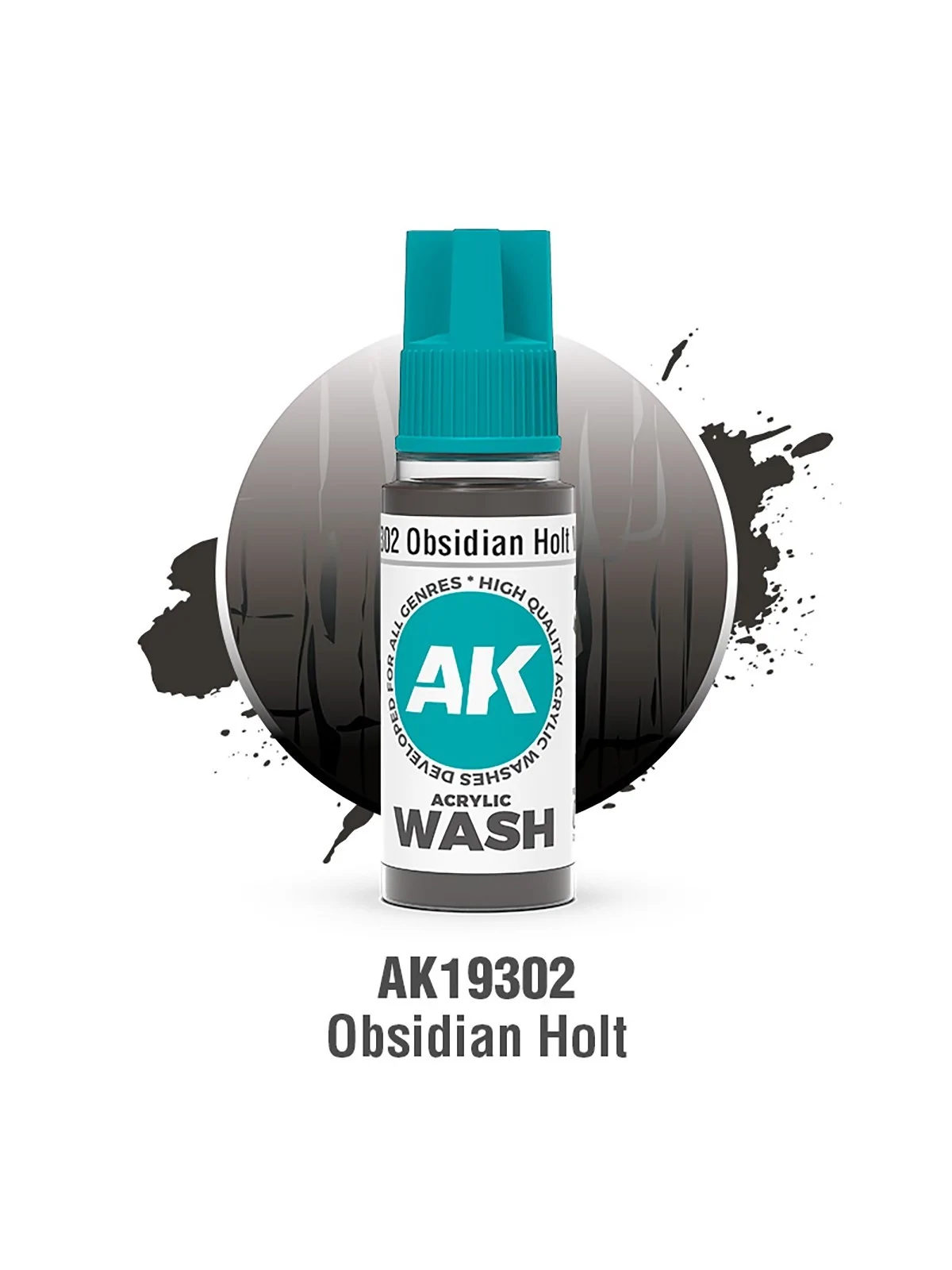 Obsidian Holt: Acrylic Wash (AK19302) de AK Interactive en Ak Interactive | La Cueva Roja