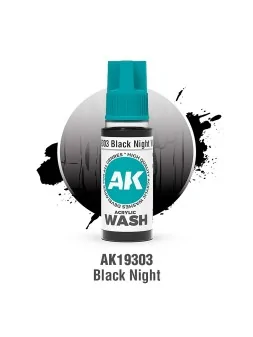 Black Night: Acrylic Wash (AK19303) de AK Interactive en Ak Interactive | La Cueva Roja
