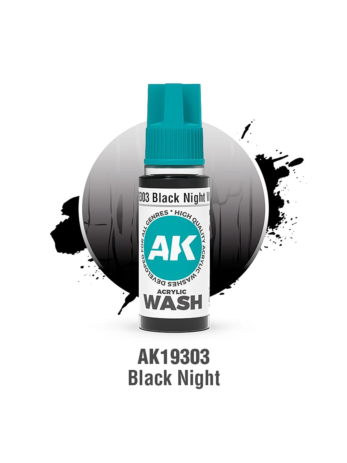 Black Night: Acrylic Wash (AK19303) de AK Interactive en Ak Interactive | La Cueva Roja