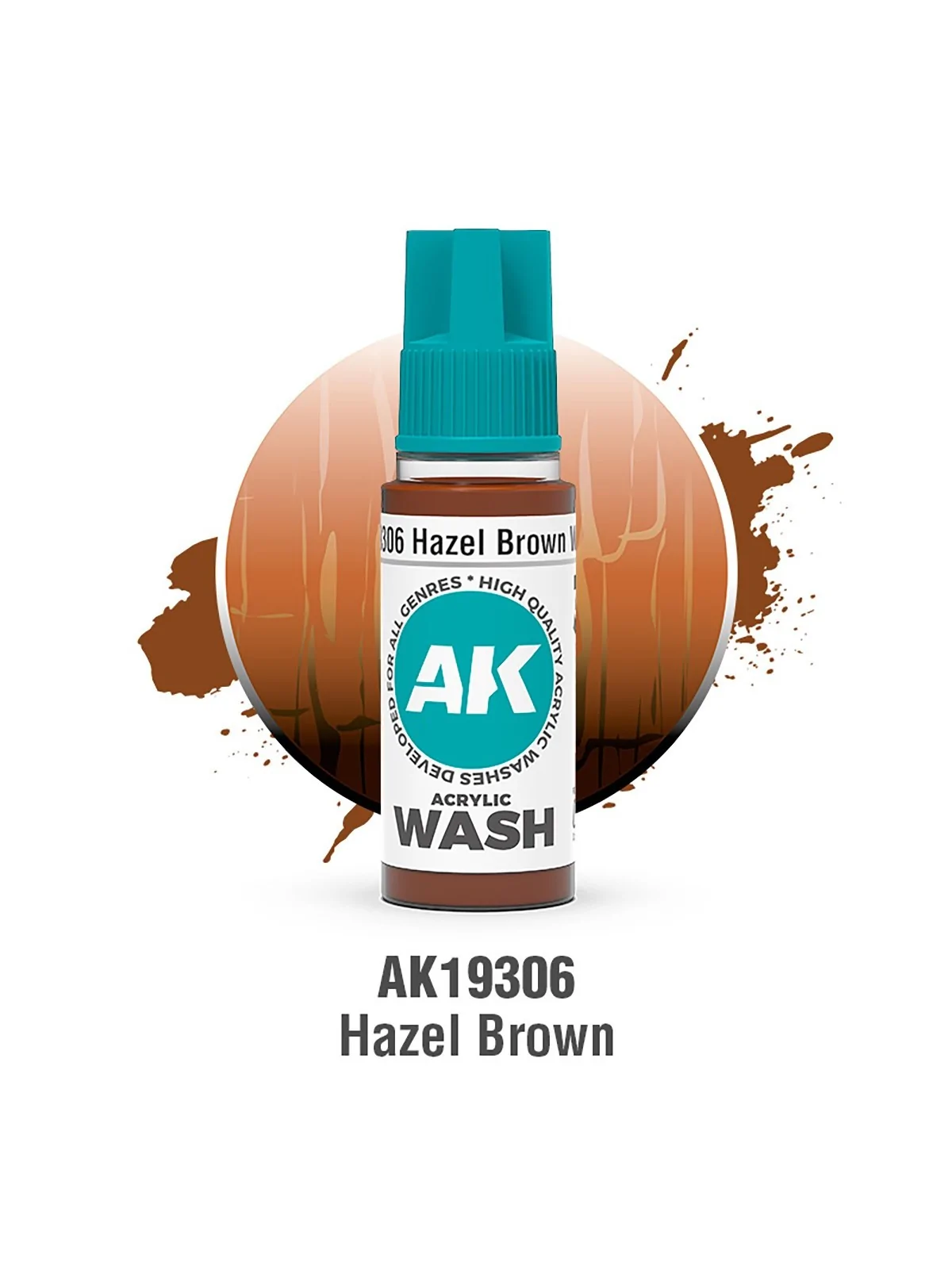 Hazel Brown: Acrylic Wash (AK19306) de AK Interactive en Ak Interactive | La Cueva Roja