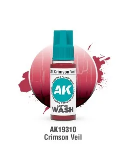 Crimson Veil: Acrylic Wash (AK19310) de AK Interactive en Ak Interactive | La Cueva Roja