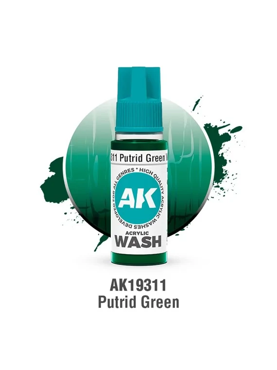 Putrid Green: Acrylic Wash (AK19311) de AK Interactive en Ak Interactive | La Cueva Roja