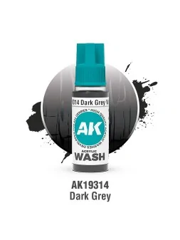 Dark Grey: Acrylic Wash (AK19314) de AK Interactive en Ak Interactive | La Cueva Roja