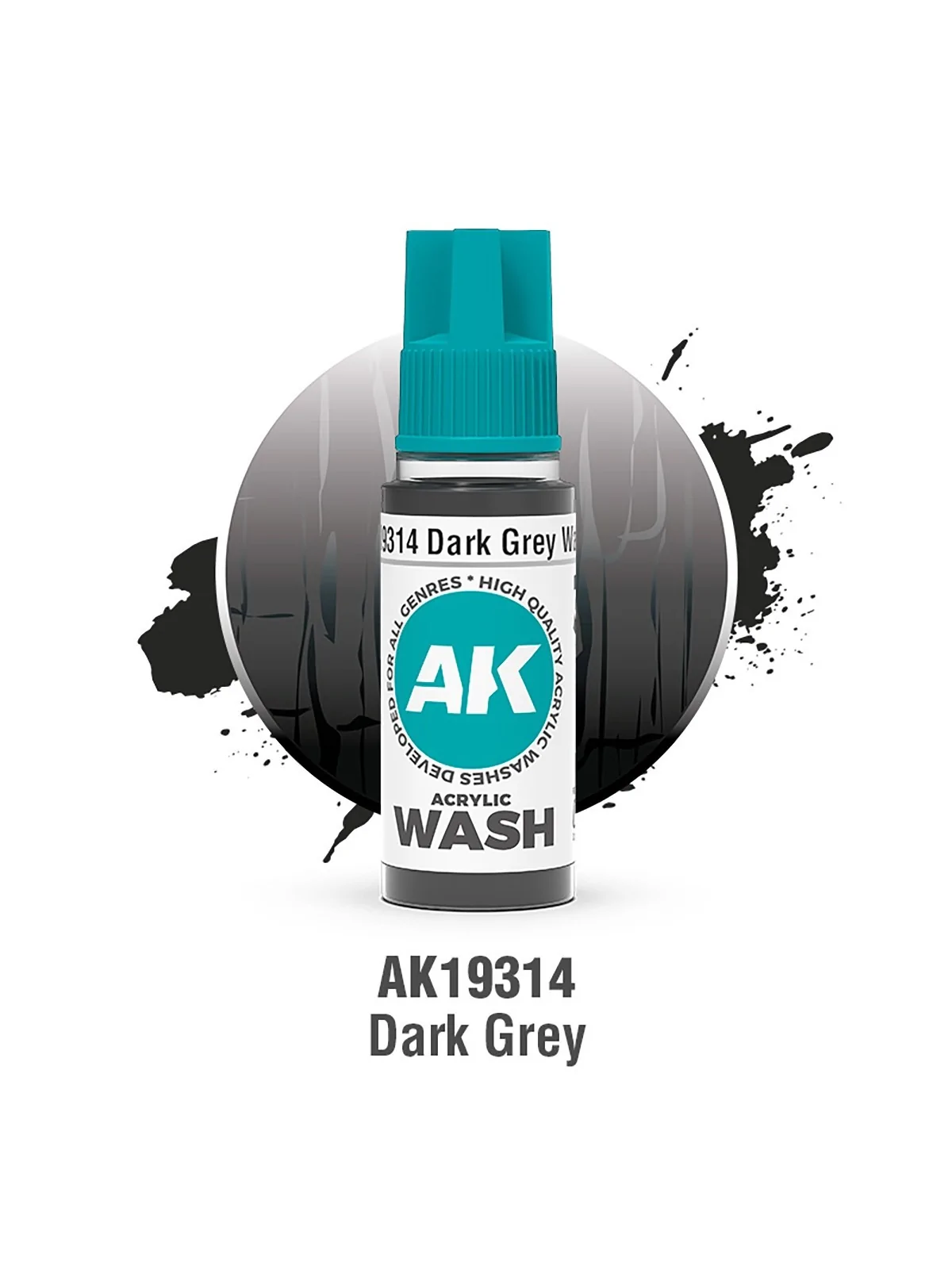 Dark Grey: Acrylic Wash (AK19314) de AK Interactive en Ak Interactive | La Cueva Roja