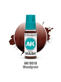 Woodgrain: Acrylic Wash (AK19318) de AK Interactive en Ak Interactive | La Cueva Roja
