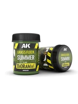 Grass Flock 2mm Summer (AK8220) de AK Interactive en Terrains | La Cueva Roja