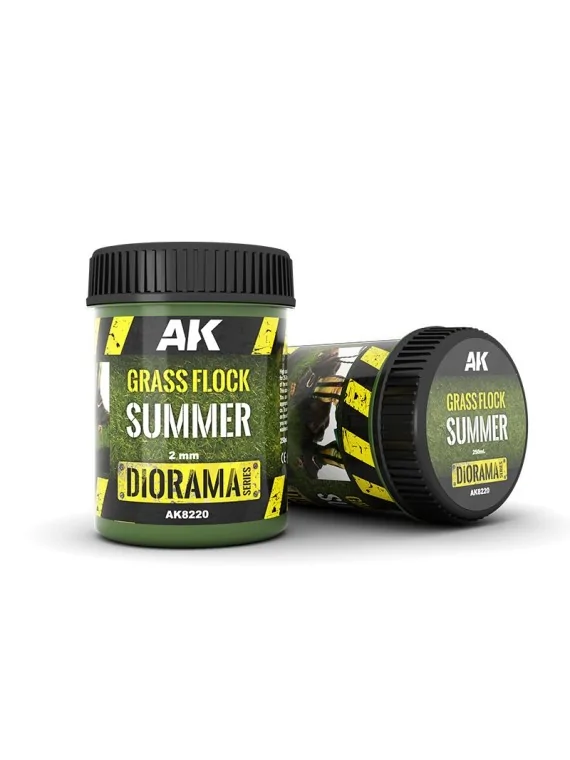 Grass Flock 2mm Summer (AK8220) de AK Interactive en Terrains | La Cueva Roja