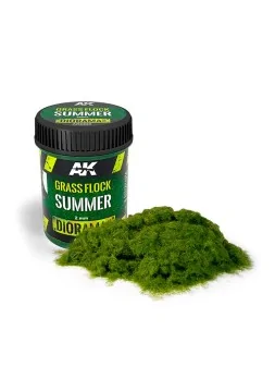 Grass Flock 2mm Summer (AK8220) de AK Interactive en Terrains | La Cueva Roja