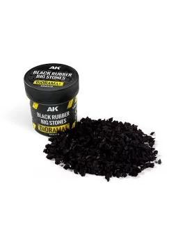 Black Rubber Big Stones (AK8315) de AK Interactive en Terrains | La Cueva Roja