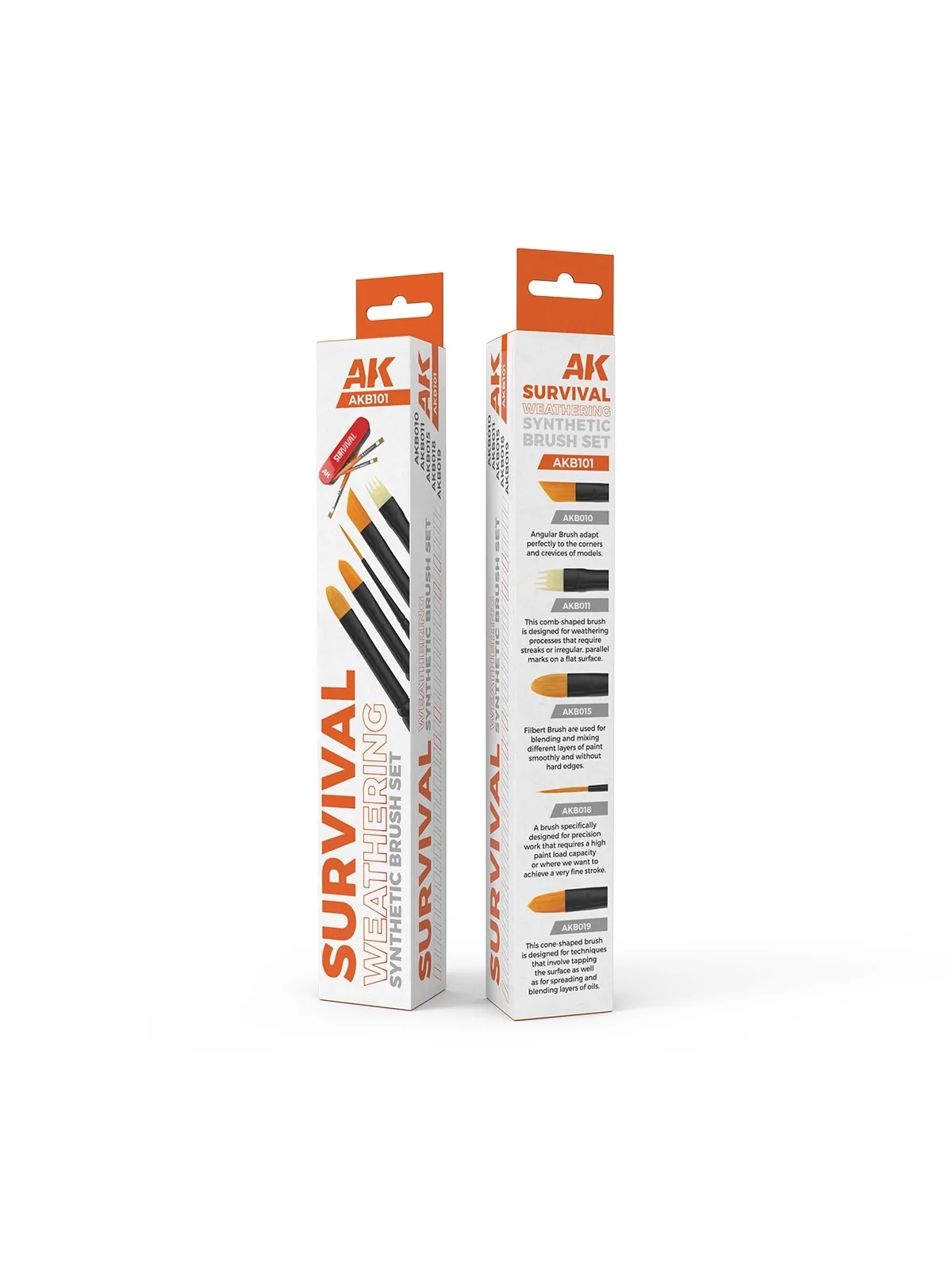 Survival Weathering Brushes Set (AKB101) de AK Interactive en Ak Interactive | La Cueva Roja