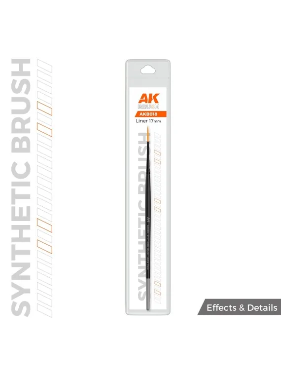 AK Synthetic Brush: Liner 17mm (AKB018) de AK Interactive en Ak Interactive | La Cueva Roja