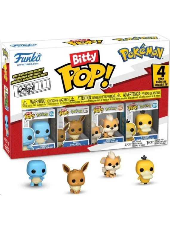 Funko Bitty POP! Pokemon Squirtle Blister (4 Figuras) de Funko en Funko Pop | La Cueva Roja