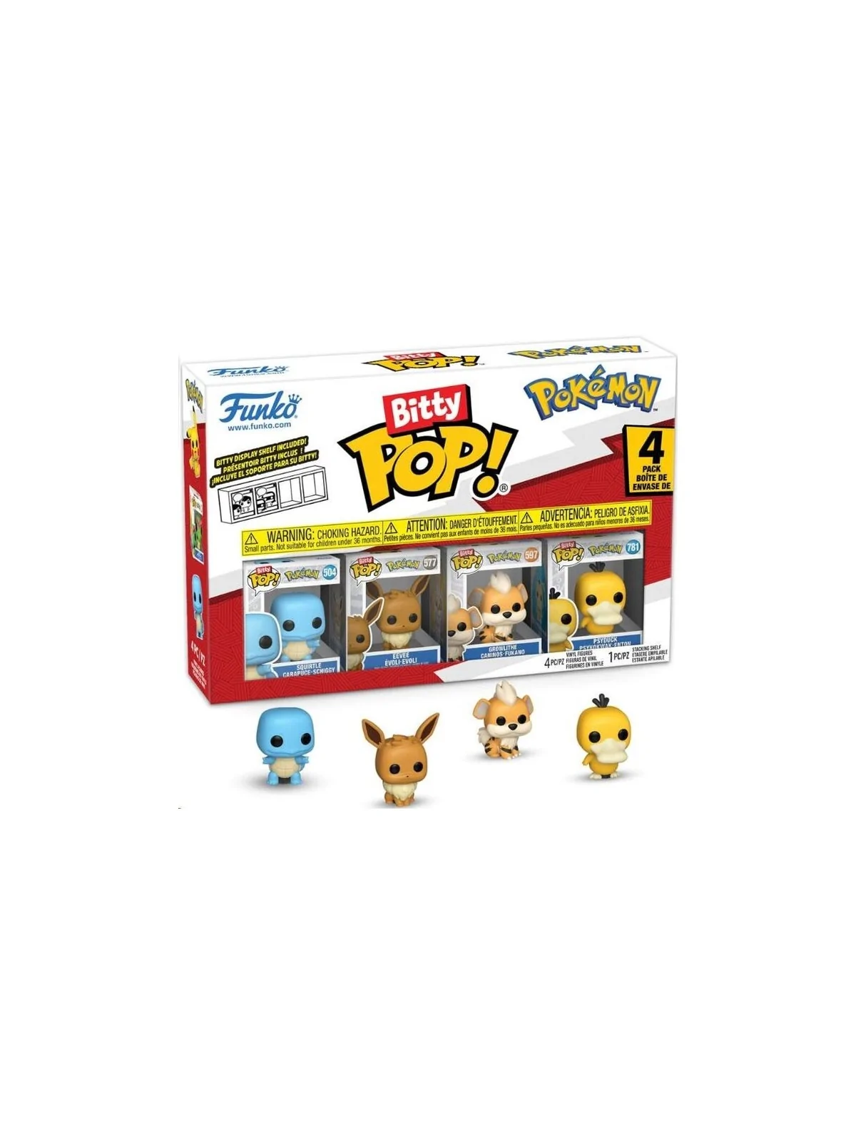 Funko Bitty POP! Pokemon Squirtle Blister (4 Figuras) de Funko en Funko Pop | La Cueva Roja