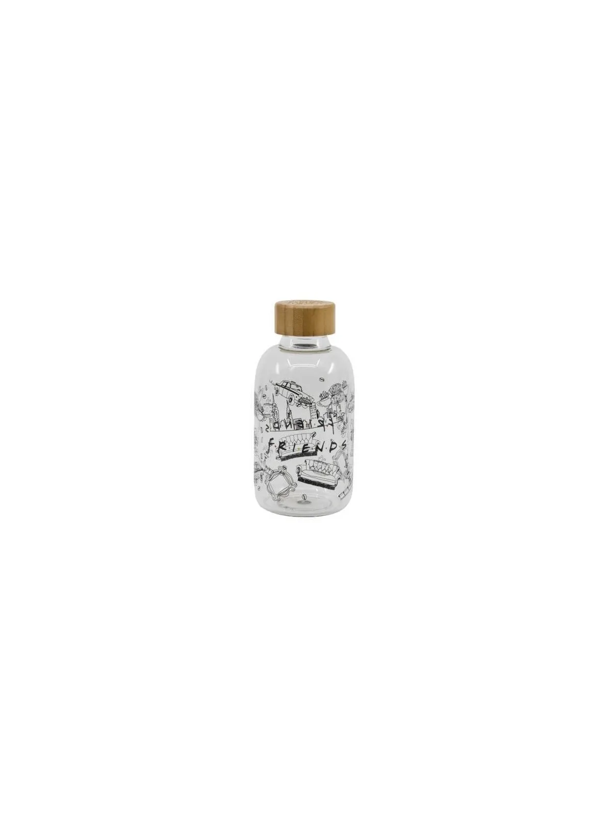 Botella de Cristal Friends (620ml) de Stor en Tazas - Vasos | La Cueva Roja