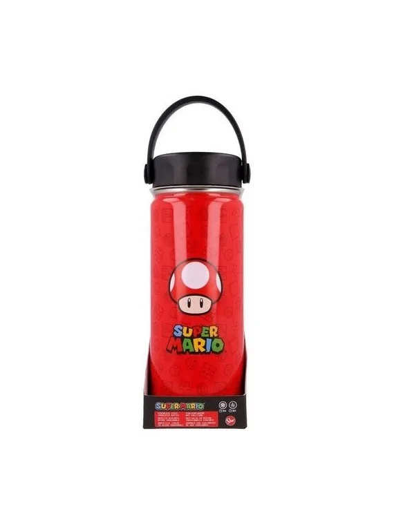 Botella Termo Acero Inoxidable Super Mario Bros (530ml) de Stor en Tazas - Vasos | La Cueva Roja